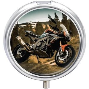 Sport Motorfiets Pil Doos Pil Case Pil Organizer Geneeskunde Pil Organizer Wekelijkse Pil Organizer Pil Houder Kleine Pil Case Pil Containers Pil Houder voor Portemonnee