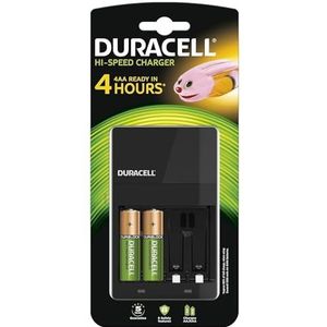 Duracell 4 uur oplader met 2 AA en 2 AAA