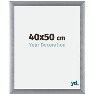 Your Decoration - Fotolijst 40x50 cm - Aluminium Fotolijst met Acrylglas - Ontspiegeld Glas - Uitstekende Kwaliteit - Zilver Geborsteld - Tucson,