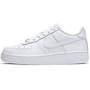 Nike Air Force 1 Gs 314192_Synthetische sneakers voor kinderen, uniseks, Wit 117 wit wit wit wit, 38 EU
