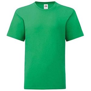 Fruit of the Loom Kids Iconic T-shirt, meigroen, 152 cm