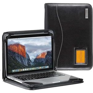 NL New Broonel - Contour Series - Zwart lederen Beschermhoes - Compatibel met de HP EliteBook x360 1040 G5 2-in-1 Touchscreen Laptop