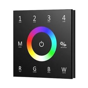 DMX512 4-kanaals decoder, constante spanning 12 V, 24, 48, lichtstrip controller, aanraakscherm afstandsbediening zones(T14B)