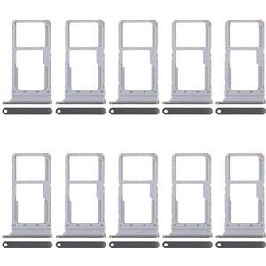 ZZjingli for Realme 12x India 5G RMX3998 10 stuks SIM-kaarthouder + SIM-kaarthouder/Micro SD-kaarthouder (donkergroen) (blauw)(Dark Green)