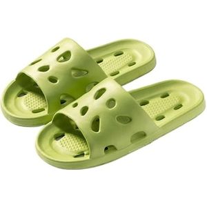 Vrouwen Sandalen Wolk Slippers Mannen Dikke Zool Schoenen Voor Mannen Zomer Strand Slides Badkamer Anti-Slip Thuis Slipper Zachte Sandalen Mode Flip-Flops Heren Sandalen, B Groen, 36-37 (fit 35-36)