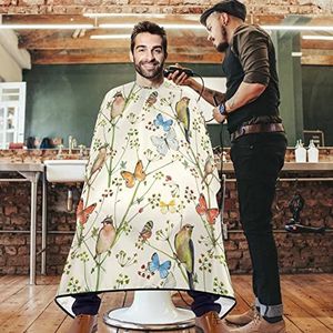 Kapper Cape Vintage Vogel Vlinder Salon Cape Professionele Kapsel Cape Verstelbare Kappers Cape Voor Kapper Accessoires Herbruikbare Thuis 140x168cm