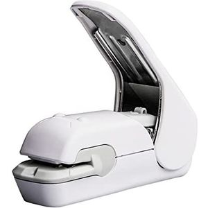 Nietmachine Staple GRATIS Nietmachine Tijdbesparende Moeilijk Naald Gratis Handhled Stapler Mini Draagbaar Nietjes (Size : White)