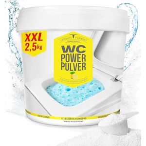 Urban Forest Toiletreiniger met citrusgeur, wc-schuim als wc-poeder, verwijdert krachtig kalk en urinesteen, zelfactieve toiletreiniger, WC Power Powder XXL, 2,5 kg