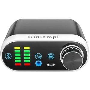 DJ-controller Interface Professionele Audio Mixer Stereo Audio Versterker Ontvanger Mini Hi-Fi Klasse D Geïntegreerde Versterker for Thuis Luidsprekers Apparatuur(Nero)