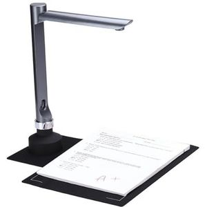 Draagbare documentscanner, F60A USB-documentcamerascanner, 5MP HD-camera A4-formaat met LED-licht Lessoftware for lerarenklas Online lesgeven voor desktop/laptop, reisvriendelijke scanner