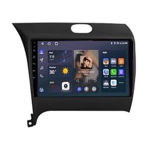 Android 12 Auto Stereo MP5 Player 9'' Screen Autoradio Voor Kia K3 Cerato Forte 3 2013-2016 Car-play Android Auto GPS-navigatie Bluetooth RDS FM AM DAB+ Radio Stuurbediening Voice Control(8 Core 4G+