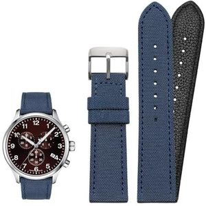 18mm 19mm 20mm 21mm 22mm 23mm 24mm Nylon Canvas Horlogeband Universele Armband for Mannen Vrouwen Sport geschikt for Tissot geschikt for Timex geschikt for Seiko horloge (Color : Blue-silver pin, Si