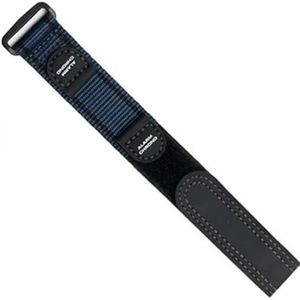 dayeer Sport nylon horlogeband voor horlogeband uit de Luminox-serie (Color : Black Blue, Size : 22mm)