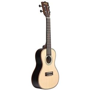 Kala KA-SSEBY-C Effen sparren Top Gestreept Ebony Concert Ukulele