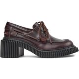 Camper - Loafers - Rood - Rundleer - 7 cm Hakhoogte
