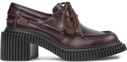 Camper - Loafers - Rood - Rundleer - 7 cm Hakhoogte