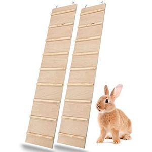 PETGARD Voordeelpak houten ladder knaagdiertrap knaagdierladder WEGA 85 x 18 cm van onh. multiplex