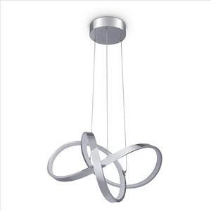 Paco Home Pendellamp Eettafel Lamp Deco Woonkamer LED Hanglamp Slaapkamer Pendelverlichting Eetkamer Modern Stijlvol, Soort lamp:Type 3, Kleur:Chrome - Weiß