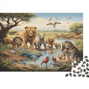 Wildlife Puzzels, spel, spelpuzzels voor volwassenen, impossible boestpuzzel, kleurrijk legspel, behendigheidsspel voor het hele gezin, 500 stuks (52 x 38 cm)