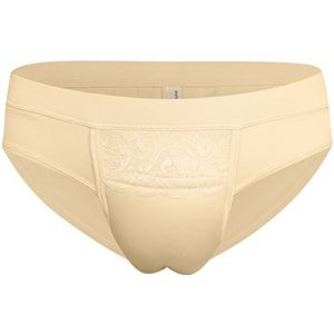 YUFEIDA Mannen Verbergen Gaff Panty Shaping Pant Heren Ondergoed voor Crossdresser Transgender, Trans Slip Beige, XXL