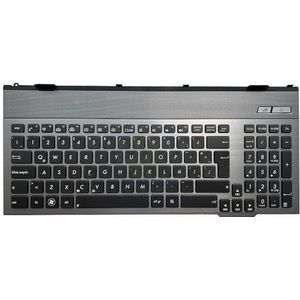 Laptoptoetsenbord voor G55 G55VW G57 G57VW met achtergrondverlichting en grijs frame(LA backlit)