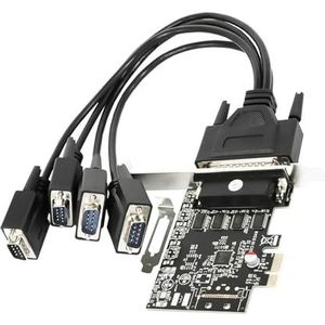 Wdbild PCIe 4-poortadapterkaart met kabel voor PCIe-poortuitbreiding van PCIe met lage groefcomputers