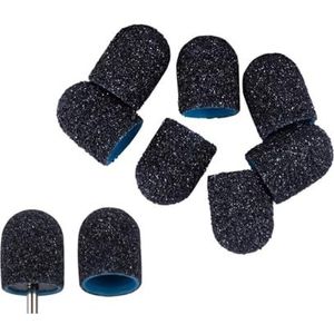 Nagelkunst schuurbanden, Nagelschuurdoppen Boorbits for Manicure Pedicure Verpakking van 50 stuks Verschillende maten 80/120/180 Grit(5x11 120 50pcs)