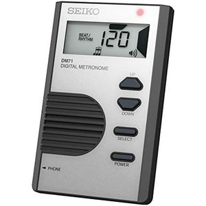Seiko DM71SE Zakformaat Digitale Metronoom - Zilver