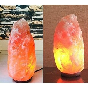 Clossy London Healing IONES Therapeutische natuurlijke Himalaya Roze/Oranje Crystal Rock Salt lamp (Pack van 2 (3-5kg 18-22cm lang))
