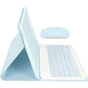 Beschermhoes voor Draadloos Toetsenbord, Automatisch Wakker Worden Passend Magnetisch Toetsenbord met Potloodhouder voor Pro 10,5 Inch Tablet (Blauw)