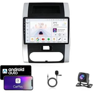 Android 13 Dubbel Din Auto Stereo Touchscreen Auto Stereo Voor Nissan X-Trail 2008-2012 Met Bluetooth GPS Navigatie WiFi FM Radio USB/SWC/Plug en Play Ondersteuning Carplay&Android Auto(4 Core Wifi 1G