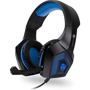 Connect It Battle RNBW Ed. 2 Game-koptelefoon met microfoon, BLAUW