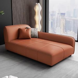 Converteerbare stoelbed Slaap, gestoffeerde oversized sectionele slaapbank, ultiem comfort, voor woonkamer/appartementenmeubilair orange1-1.9m