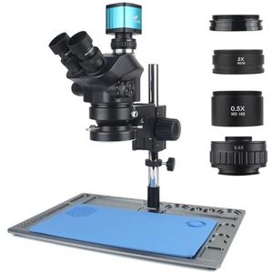 2023 Nieuwe 3.5X-100X Industriële Lab Simul Focal Verstelbare Stereo Trinoculaire Microscoop + 12MP 48MP 4K 1080P HDMI USB Video Camera(48MP 4K USB HDMI)