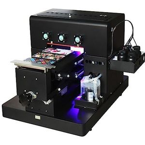 Upgrade Printer Flatbed A4 UV Printer UV Flatbed Drukmachine Met ACRO RIP Software for Telefoon Case Metaal Glas Hout Elektrisch, tuin- en handgereedschap