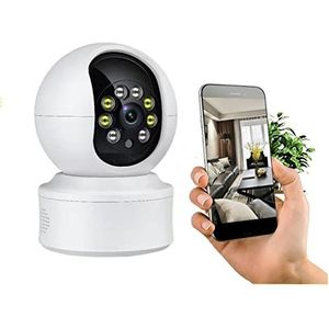 Beveiligingscamera's voor thuis Babyfooncamera met 1080P Videobewaking IP CCTV Cam Beveiligingssysteem Kleur Nachtzicht 360 ° weergave Tweeweg Bewegingsdetectie(1080P Cam Add 32G)