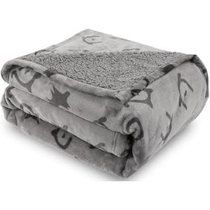 Trimmi Hondendeken Fleece Blauw Met Naam Van Je Dier - Honden Kleed Hondendeken Bank Gepersonaliseerd Cadeau Maat M 100x50cm Hondendeken Auto Achterbank Trimmi