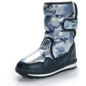 Skischoenen for dames Waterdicht en sneeuwbestendig Winterlaarzen Geïsoleerde en ademende warme laarzen, snowboardsportlaarzen Skischoenen for dames Antislipschoenen for koud weer(BLUE,27)