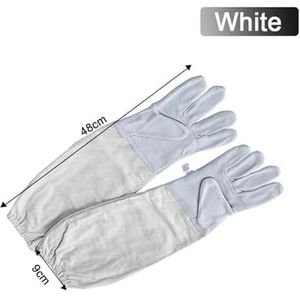 Bijenstalpak, Full Body Bijenteeltkleding Anti-bij Professionele Imkers Kledingbescherming Bijenteeltpak Sluier Unisex Kinderen Beschermend(White gloves)