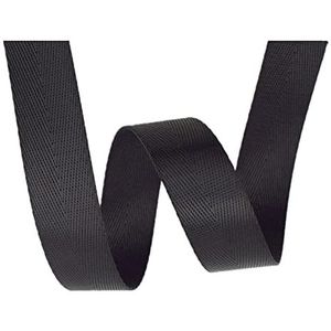 Nylon banden, katoen banden Zwarte visgraat nylon band for tas riem riem cargo band klimmen doe-het-zelf accessoires(32mm/10 yard)