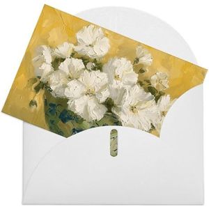 NTVOWPZO Antieke Groene En Blauwe Verjaardagskaarten met Enveloppen Bulk Verjaardagskaarten met Enveloppen Dank U Kaart Kleur Blanco Opmerking Grote Wenskaarten 5.9"" X 3.9"" Notitiekaarten