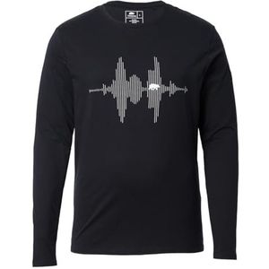 FORSBERG Longsleeve met audiogolf, zwart, XL