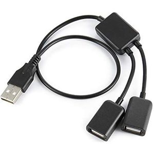 CY USB 2.0 Dual Poorten Hub Kabel Bus power Voor Laptop Macbook Notebook PC & Muis & Flash Disk