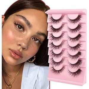 Clear Band Cat Eye 7 paar Faux Mink Handgemaakte Nep