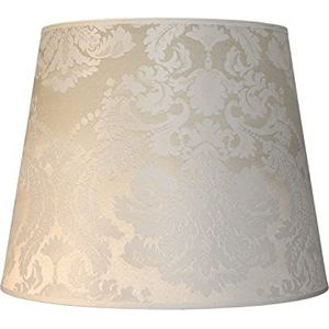 XL lampenkap stof in ecru voor staande lampen woonkamer H:30 cm E27 lage glans gezellige conische lampenkap WILLOW