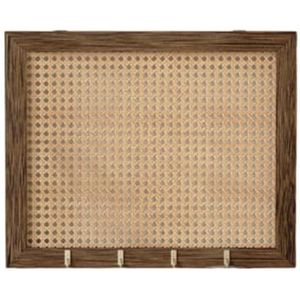 Deksel stroomonderbrekerkast, camouflage elektrische kast, afdekking elektriciteitsmeter, afdekking for elektrische kast, met haak, for kantoor, eetkamer, huisdecoratie(Brown,55x45cm)