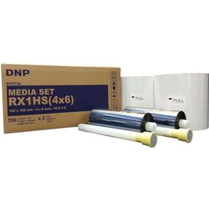 DN P 4 x 6 inch Print Media voor DS-RX1HS Dye Sub Printer; 700 Prints Per Roll; 2 Rolls Per Case..