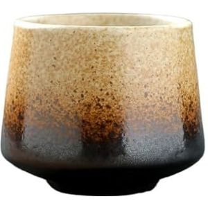 BLacOh Mokken keramische beker grof aardewerk koffiekop huishouden drinken enkele kop koken theekopjes rond het fornuis koffiemokken (maat: 101-200 ml, kleur: H)