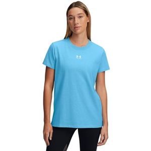 Under Armour - UA Rival Core - T-shirt - Ether Blue/White - Korte Mouwen