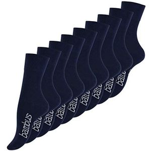 Vincent Creation Bamboesokken voor dames en heren, zachte en ademende bamboesokken in verpakking van 6 of 9 stuks, zwart, beige, marineblauw, mix, 9 paar - marineblauw, 35-38 EU